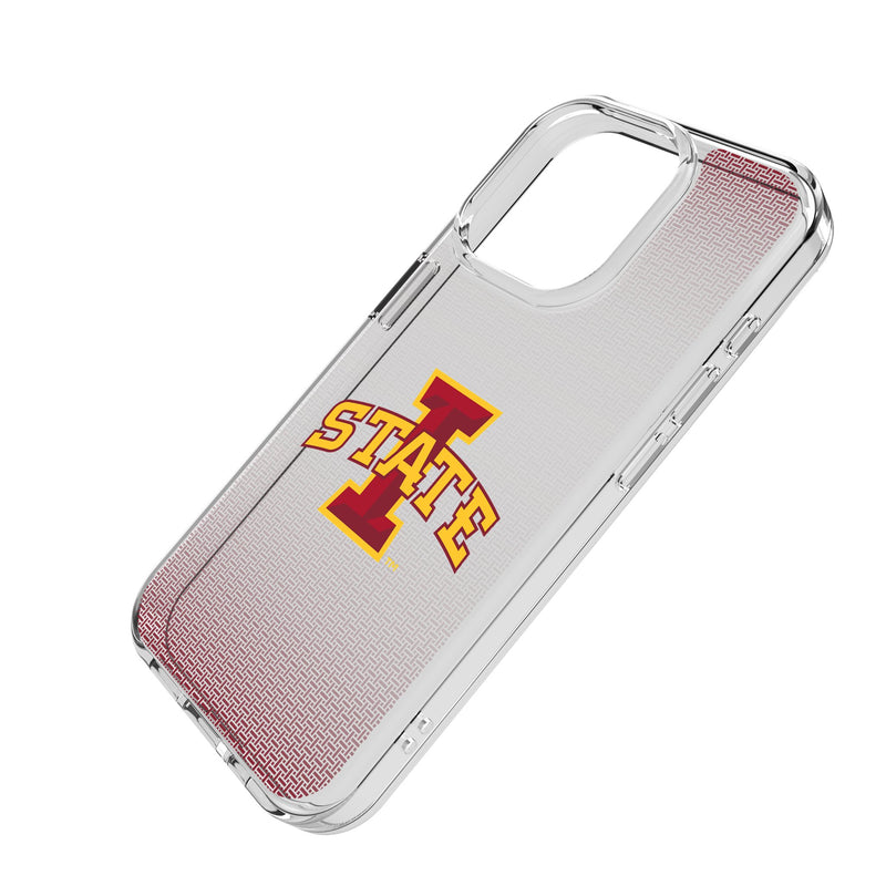 Iowa State University Cyclones Linen iPhone Clear Phone Case for Apple iPhone Iso.Jpg