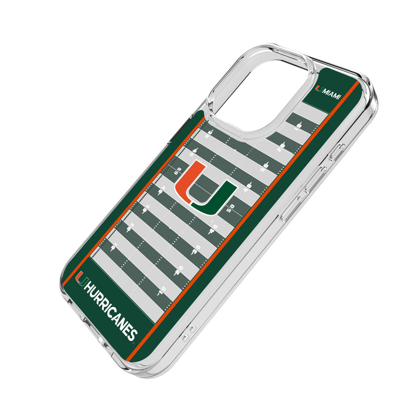 University of Miami Hurricanes Field iPhone Clear Phone Case for Apple iPhone Iso.Jpg