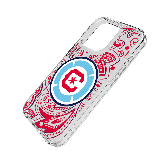 Chicago Fire Paisley iPhone Clear Phone Case for Apple iPhone Iso.Jpg