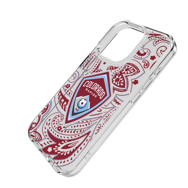 Colorado Rapids Paisley iPhone Clear Phone Case for Apple iPhone Iso.Jpg