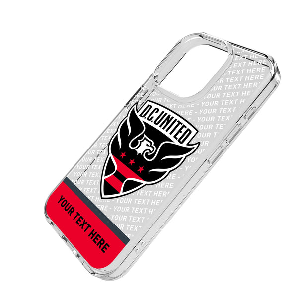 DC United Personalized EndZone Plus iPhone Clear Phone Case for Apple iPhone Iso.Jpg