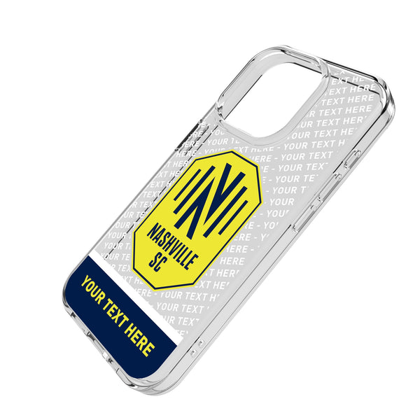 Nashville SC Personalized EndZone Plus iPhone Clear Phone Case for Apple iPhone Iso.Jpg