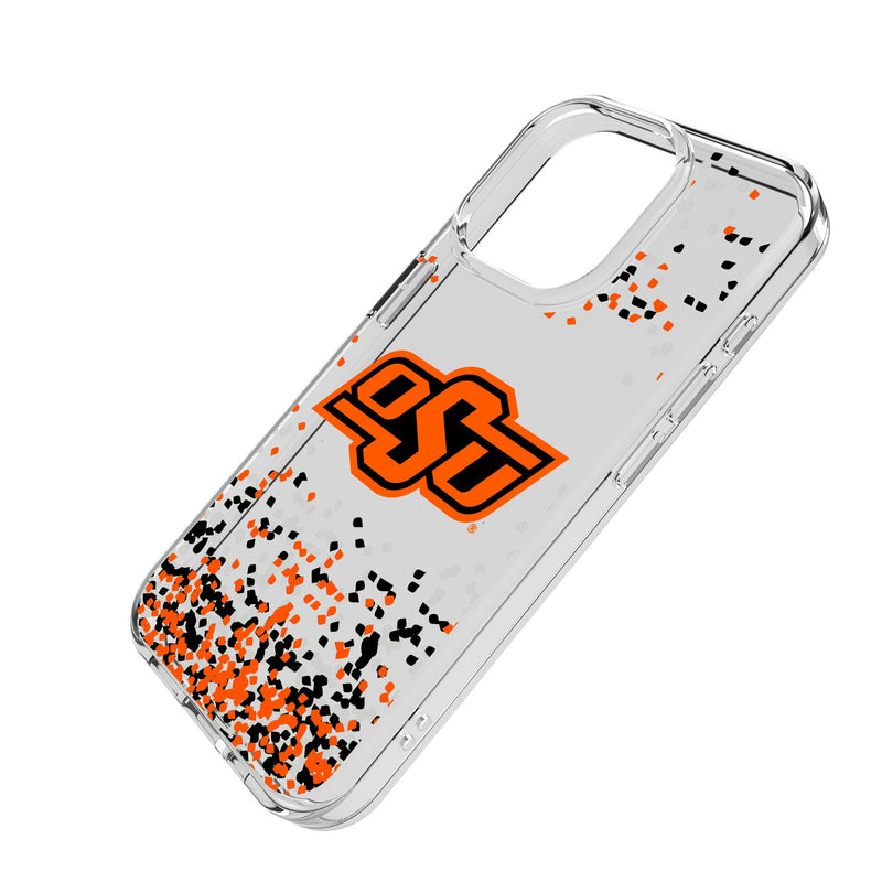 Oklahoma State University Cowboys Confetti iPhone Clear Phone Case for Apple iPhone Iso.Jpg