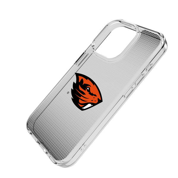 Oregon State University Beavers Linen iPhone Clear Phone Case for Apple iPhone Iso.Jpg