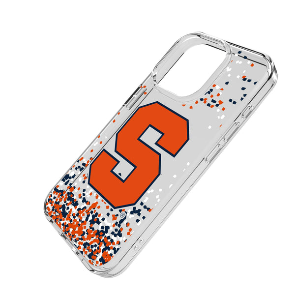 Syracuse University Orange Confetti iPhone Clear Phone Case for Apple iPhone Iso.Jpg