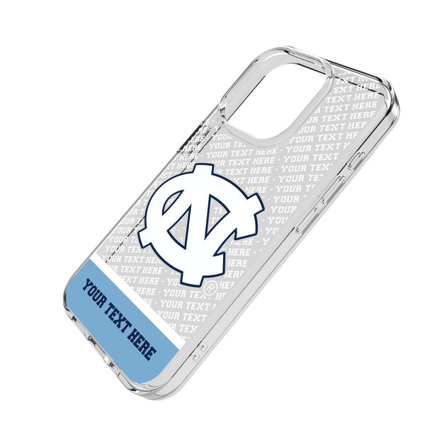 University of North Carolina Tar Heels Personalized EndZone Plus iPhone Clear Phone Case for Apple iPhone Iso.Jpg