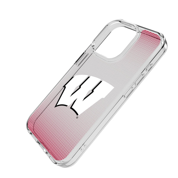 University of Wisconsin Badgers Linen iPhone Clear Phone Case for Apple iPhone Iso.Jpg