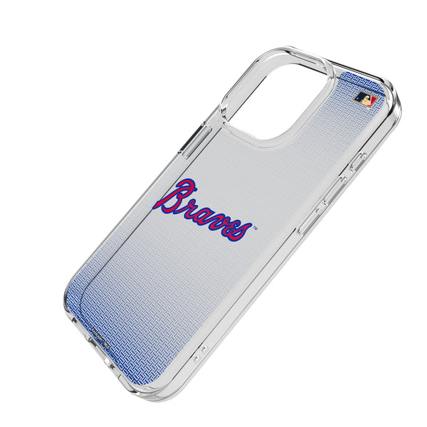 Atlanta Braves Home 2012 - Cooperstown Collection Linen iPhone Clear Phone Case for Apple iPhone Iso.Jpg