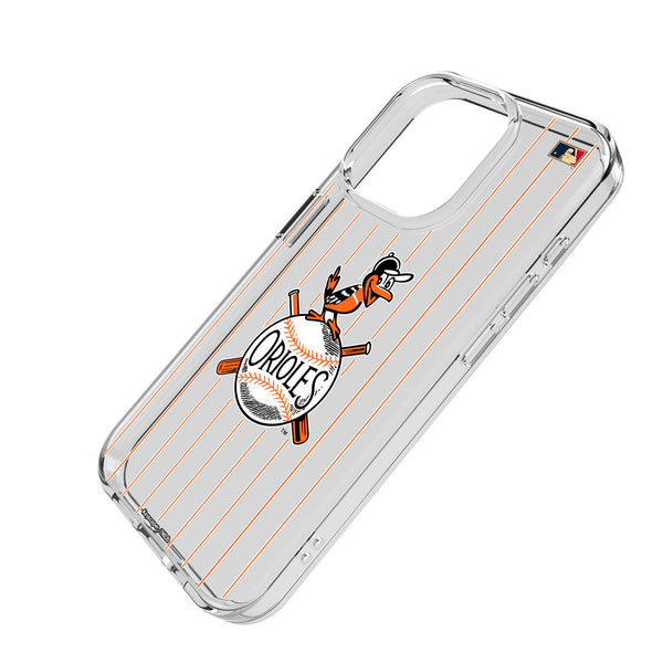 Baltimore Orioles 1954-1963 - Cooperstown Collection Pinstripe iPhone Clear Phone Case for Apple iPhone Iso.Jpg