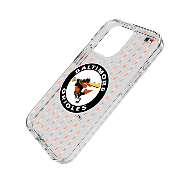 Baltimore Orioles 1966-1969 - Cooperstown Collection Pinstripe iPhone Clear Phone Case for Apple iPhone Iso.Jpg