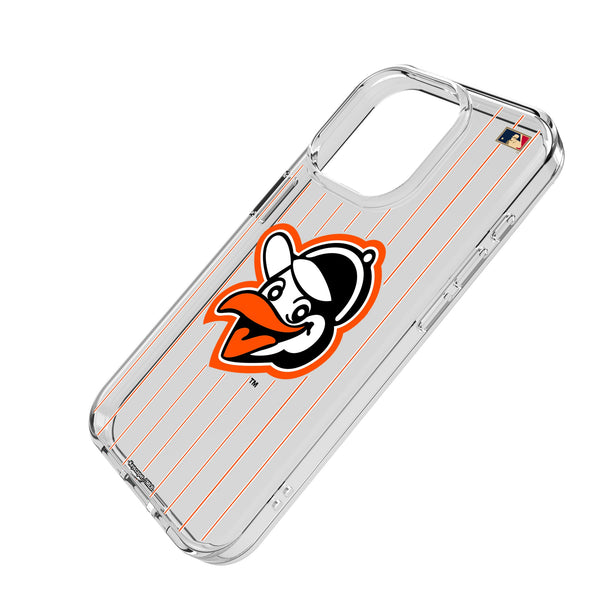Baltimore Orioles 1955 - Cooperstown Collection Pinstripe iPhone Clear Phone Case for Apple iPhone Iso.Jpg