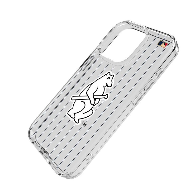 Chicago Cubs 1914 - Cooperstown Collection Pinstripe iPhone Clear Phone Case for Apple iPhone Iso.Jpg
