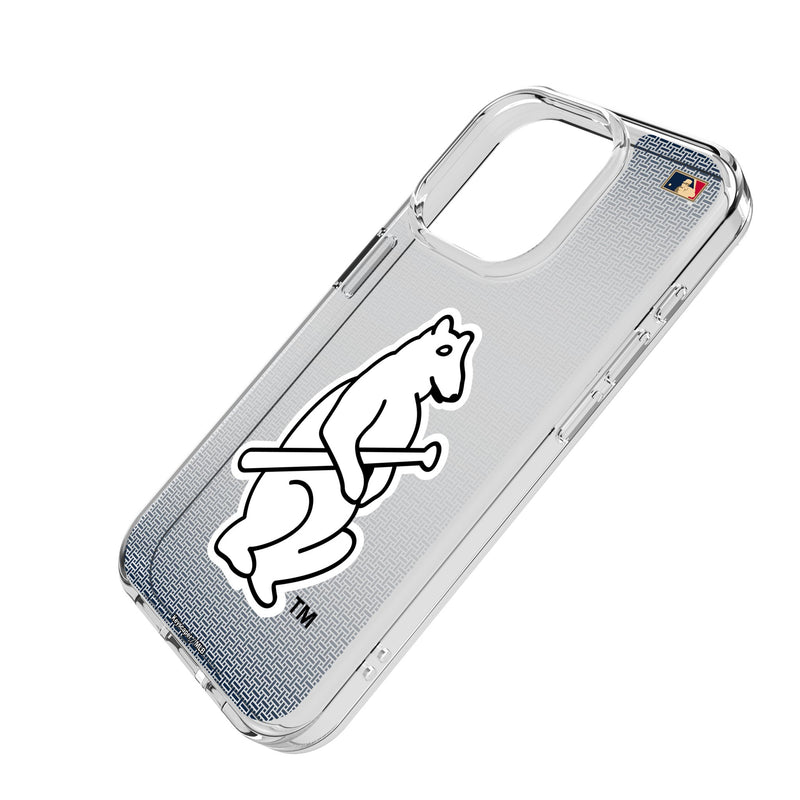 Chicago Cubs 1914 - Cooperstown Collection Linen iPhone Clear Phone Case for Apple iPhone Iso.Jpg