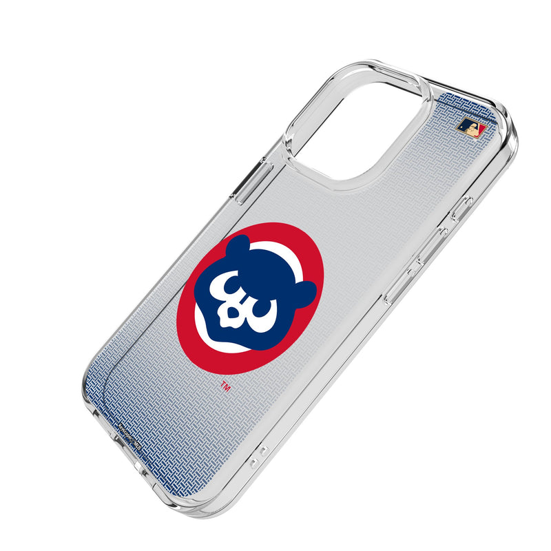 Chicago Cubs Home 1979-1993 - Cooperstown Collection Linen iPhone Clear Phone Case for Apple iPhone Iso.Jpg