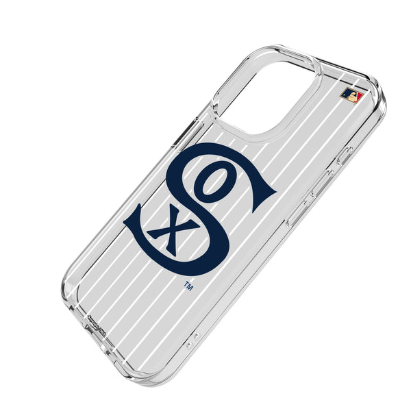 Chicago White Sox Road 1919-1921 - Cooperstown Collection Pinstripe iPhone Clear Phone Case for Apple iPhone Iso.Jpg