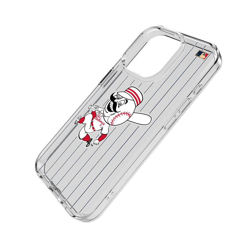 Cincinnati Reds 1953-1967 - Cooperstown Collection Pinstripe iPhone Clear Phone Case for Apple iPhone Iso.Jpg