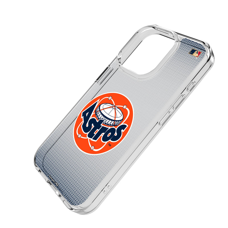 Houston Astros 1977-1993 - Cooperstown Collection Linen iPhone Clear Phone Case for Apple iPhone Iso.Jpg
