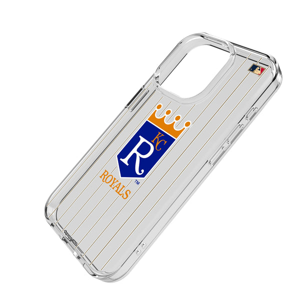 Kansas City Royals 1969-1978 - Cooperstown Collection Pinstripe iPhone Clear Phone Case for Apple iPhone Iso.Jpg