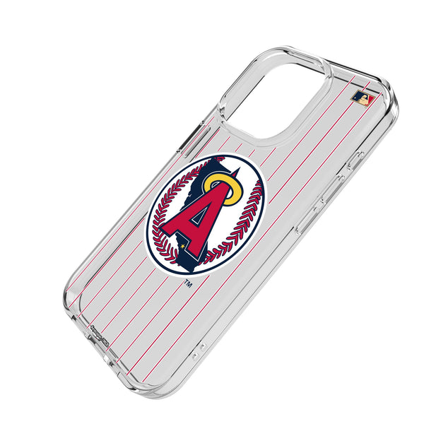 LA Angels 1986-1992 - Cooperstown Collection Pinstripe iPhone Clear Phone Case for Apple iPhone Iso.Jpg