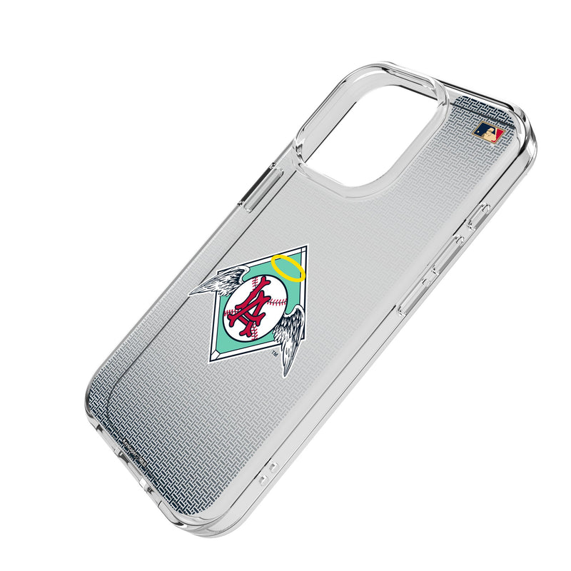 LA Angels 1961-1965 - Cooperstown Collection Linen iPhone Clear Phone Case for Apple iPhone Iso.Jpg
