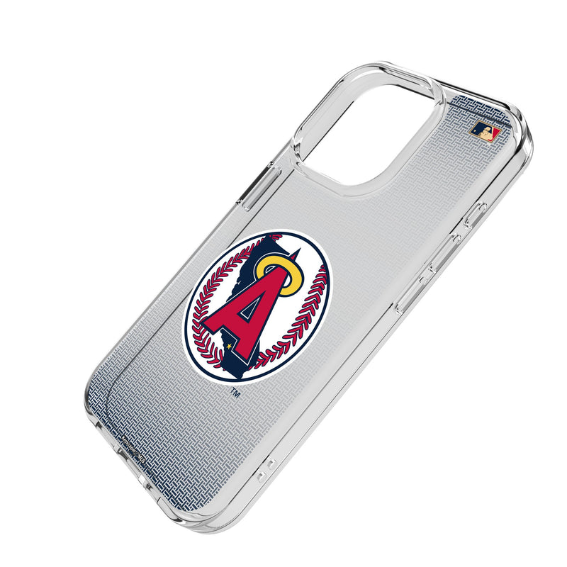 LA Angels 1986-1992 - Cooperstown Collection Linen iPhone Clear Phone Case for Apple iPhone Iso.Jpg