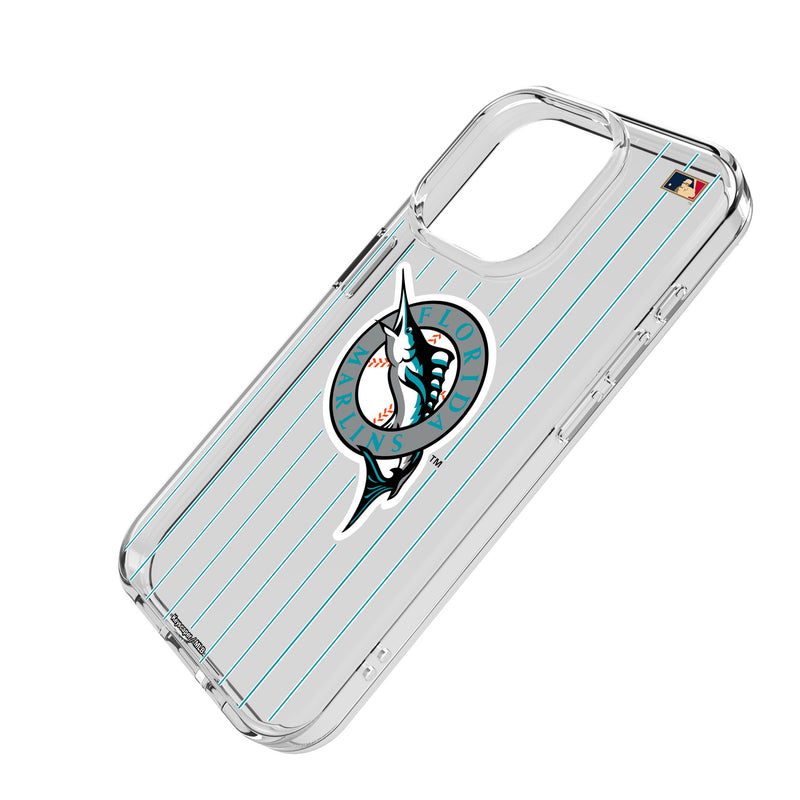 Miami Marlins 1993-2011 - Cooperstown Collection Pinstripe iPhone Clear Phone Case for Apple iPhone Iso.Jpg