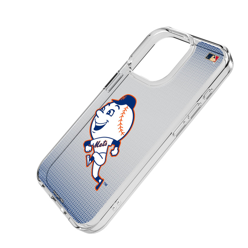 New York Mets 2014 - Cooperstown Collection Linen iPhone Clear Phone Case for Apple iPhone Iso.Jpg