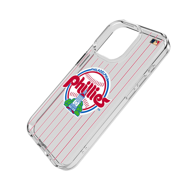 Philadelphia Phillies 1984-1991 - Cooperstown Collection Pinstripe iPhone Clear Phone Case for Apple iPhone Iso.Jpg