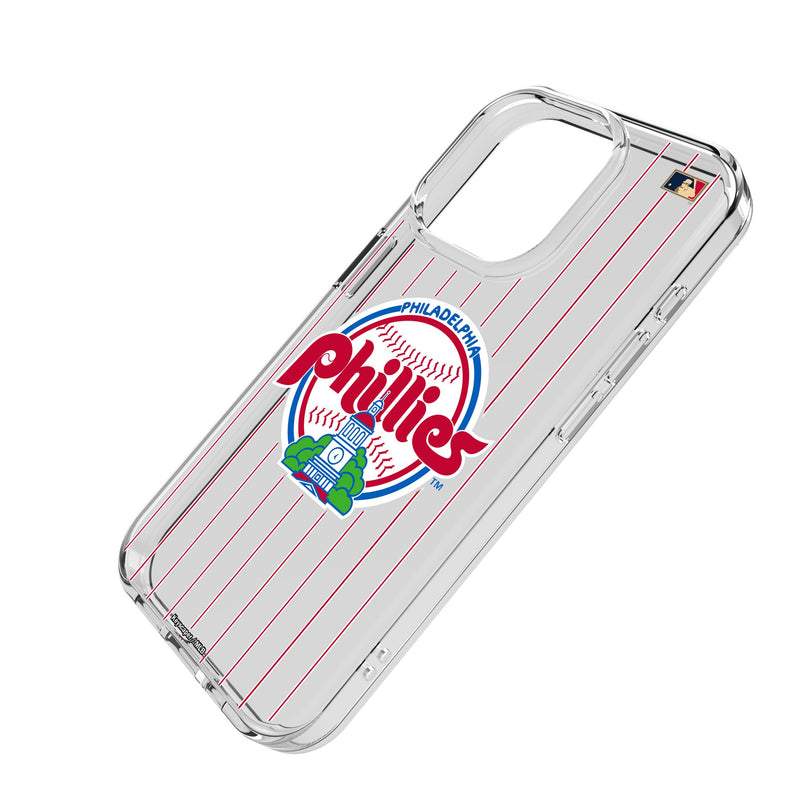 Philadelphia Phillies 1984-1991 - Cooperstown Collection Pinstripe iPhone Clear Phone Case for Apple iPhone Iso.Jpg