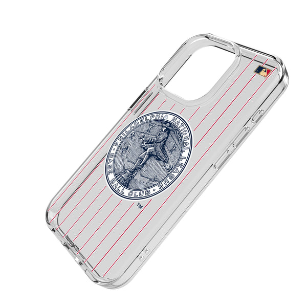 Philadelphia Phillies 1915-1943 - Cooperstown Collection Pinstripe iPhone Clear Phone Case for Apple iPhone Iso.Jpg