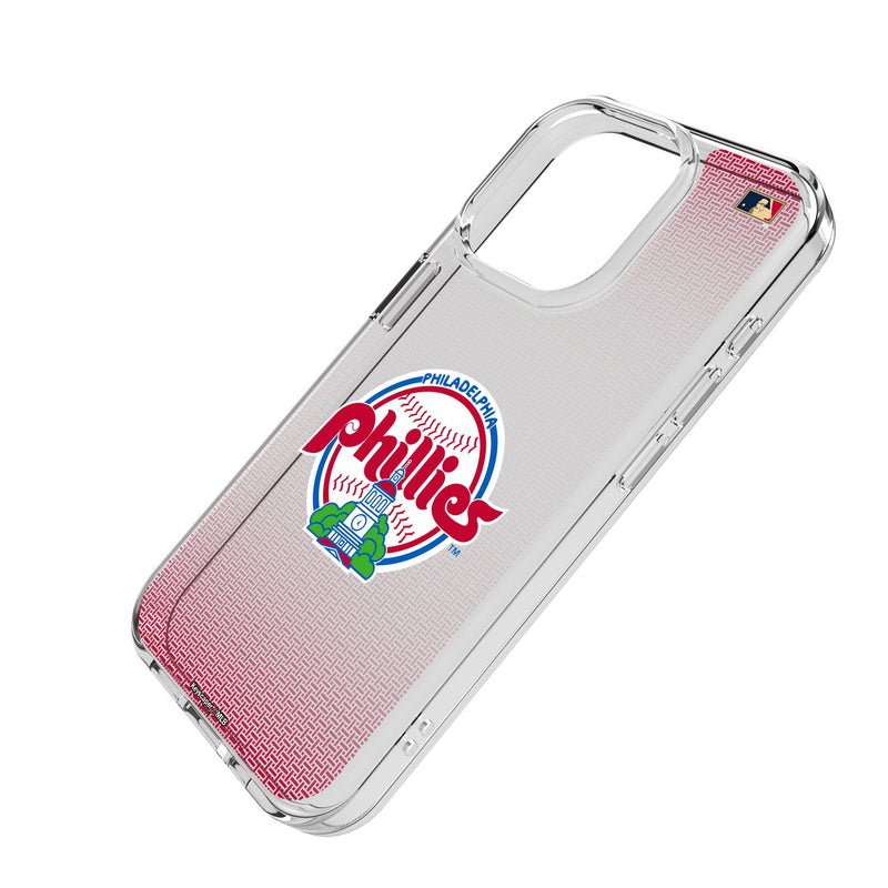 Philadelphia Phillies 1984-1991 - Cooperstown Collection Linen iPhone Clear Phone Case for Apple iPhone Iso.Jpg