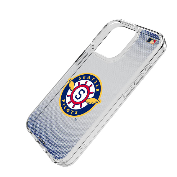 Seattle Pilots 1969 - Cooperstown Collection Linen iPhone Clear Phone Case for Apple iPhone Iso.Jpg