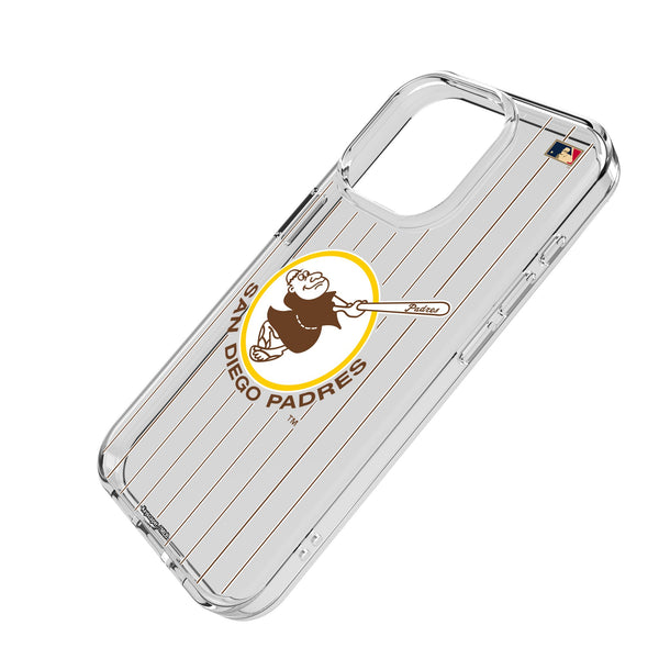 San Diego Padres 1969-1984 - Cooperstown Collection Pinstripe iPhone Clear Phone Case for Apple iPhone Iso.Jpg