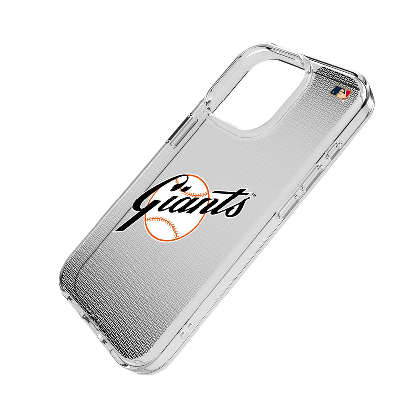 San Francisco Giants 1958-1967 - Cooperstown Collection Linen iPhone Clear Phone Case for Apple iPhone Iso.Jpg