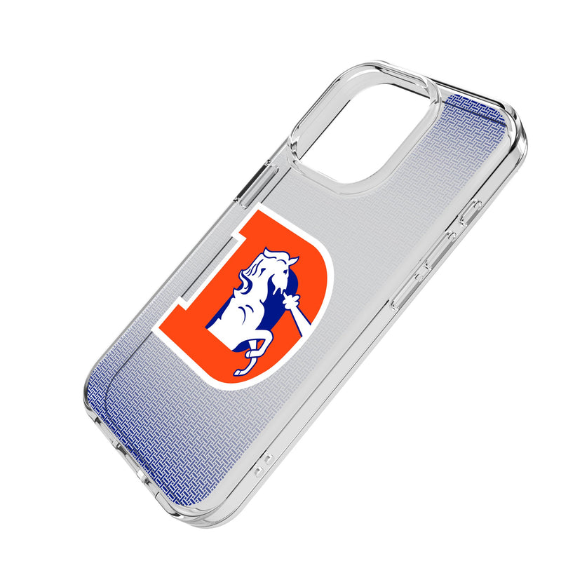 Denver Broncos 1993-1996 Historic Collection Linen iPhone Clear Phone Case for Apple iPhone Iso.Jpg