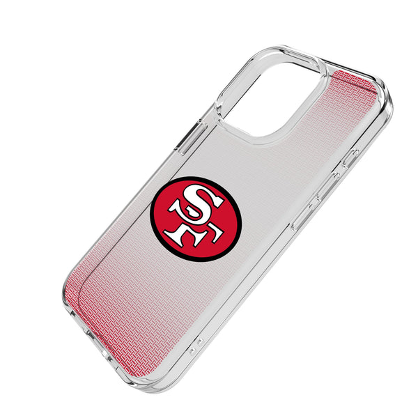 San Francisco 49ers Historic Collection Linen iPhone Clear Phone Case for Apple iPhone Iso.Jpg