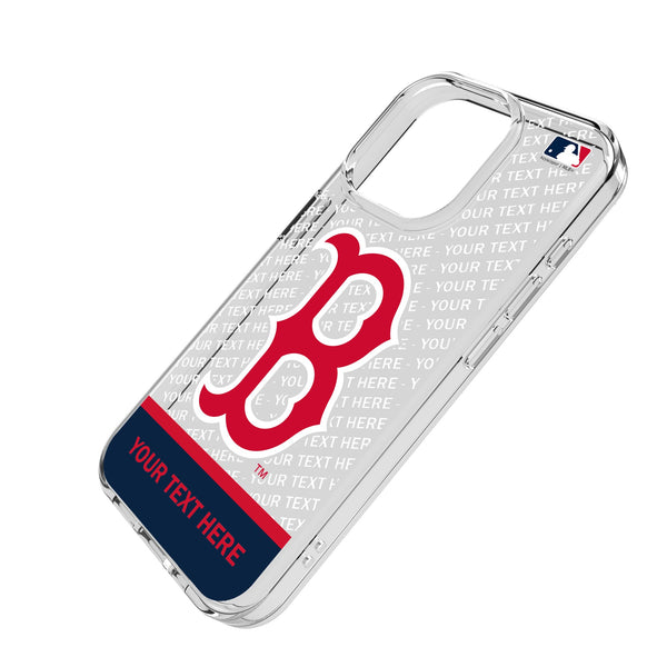Boston Red Sox Personalized EndZone Plus iPhone Clear Phone Case for Apple iPhone Iso.Jpg