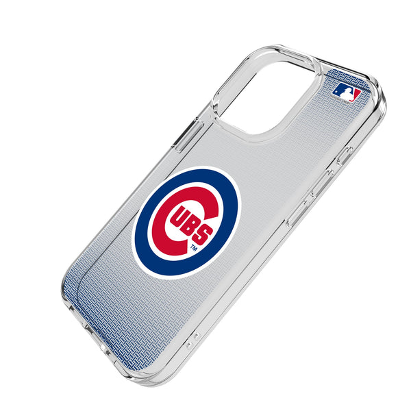 Chicago Cubs Linen iPhone Clear Phone Case for Apple iPhone Iso.Jpg