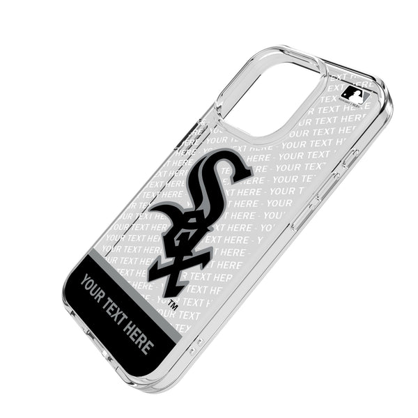 Chicago White Sox Personalized EndZone Plus iPhone Clear Phone Case for Apple iPhone Iso.Jpg