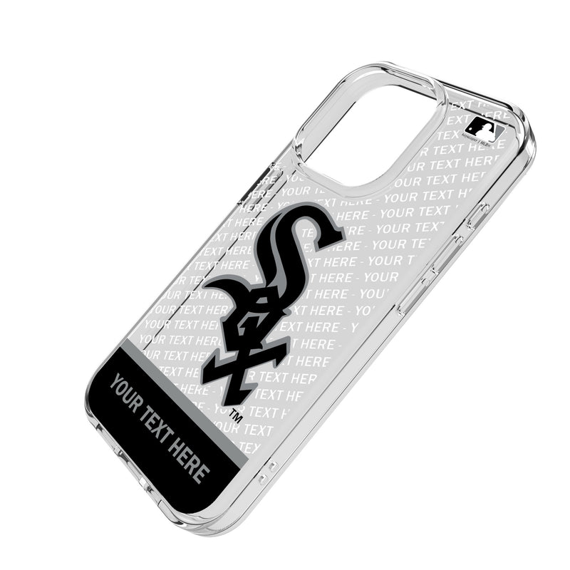 Chicago White Sox Personalized EndZone Plus iPhone Clear Phone Case for Apple iPhone Iso.Jpg