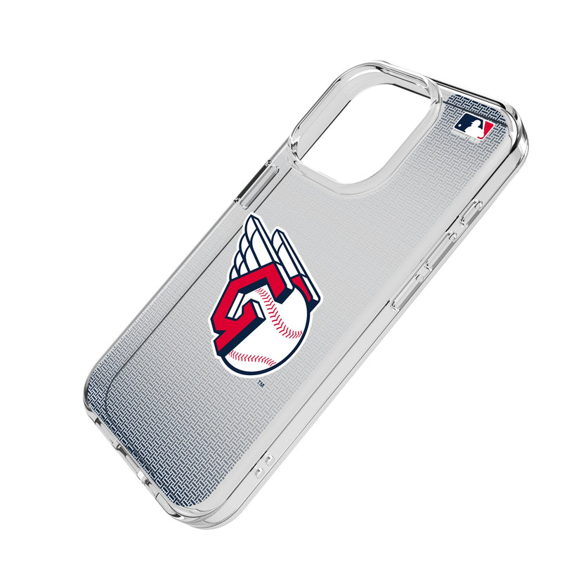 Cleveland Guardians Linen iPhone Clear Phone Case for Apple iPhone Iso.Jpg