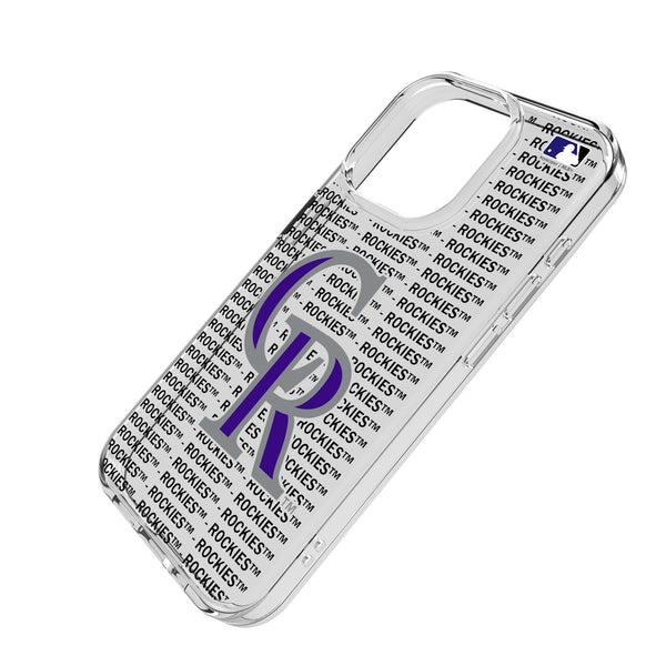 Colorado Rockies Text Backdrop iPhone Clear Phone Case for Apple iPhone Iso.Jpg