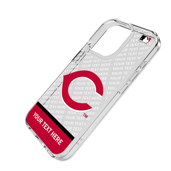 Cincinnati Reds Personalized EndZone Plus iPhone Clear Phone Case for Apple iPhone Iso.Jpg