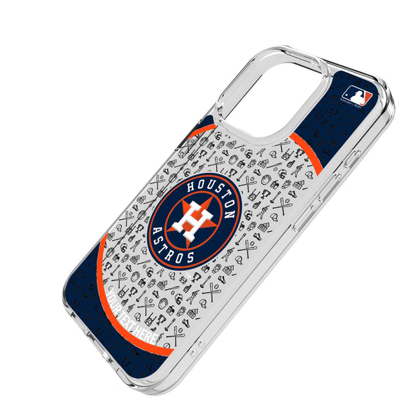 Houston Astros Personalized Circle iPhone Clear Phone Case for Apple iPhone Iso.Jpg