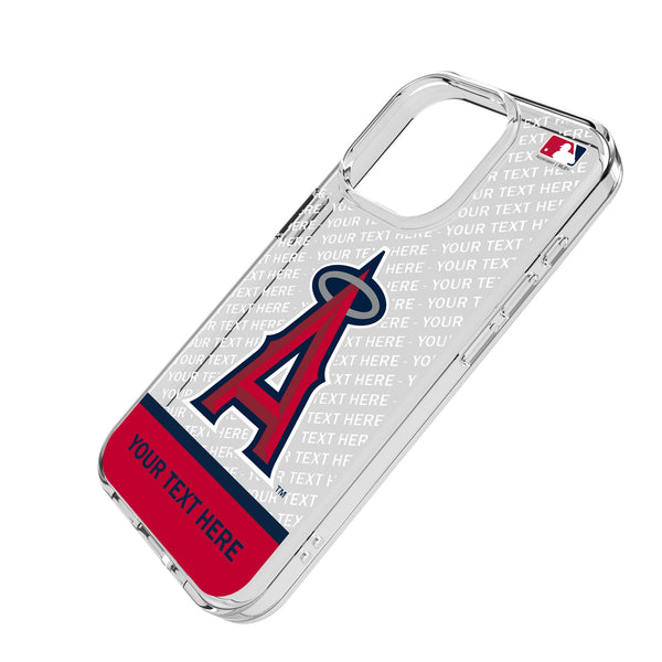 Los Angeles Angels Personalized EndZone Plus iPhone Clear Phone Case for Apple iPhone Iso.Jpg