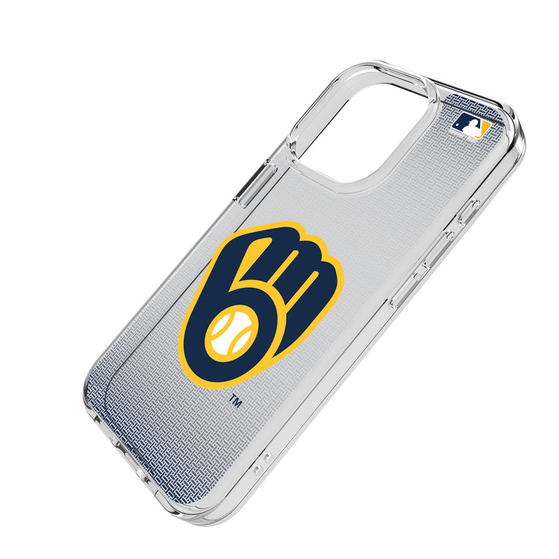 Milwaukee Brewers Linen iPhone Clear Phone Case for Apple iPhone Iso.Jpg