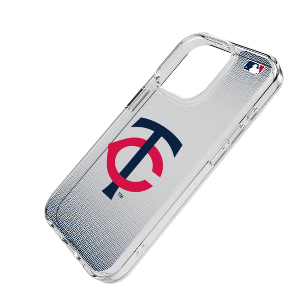 Minnesota Twins Linen iPhone Clear Phone Case for Apple iPhone Iso.Jpg