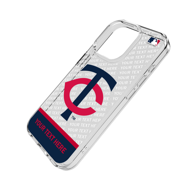 Minnesota Twins Personalized EndZone Plus iPhone Clear Phone Case for Apple iPhone Iso.Jpg