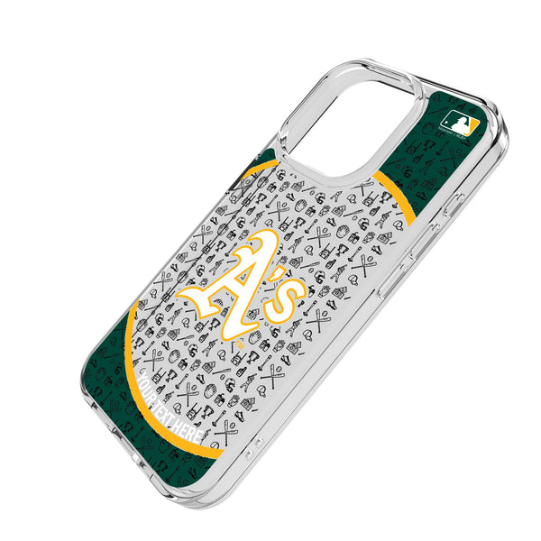 Oakland Athletics Personalized Circle iPhone Clear Phone Case for Apple iPhone Iso.Jpg