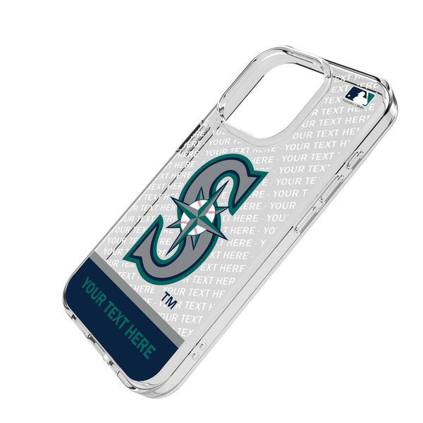 Seattle Mariners Personalized EndZone Plus iPhone Clear Phone Case for Apple iPhone Iso.Jpg